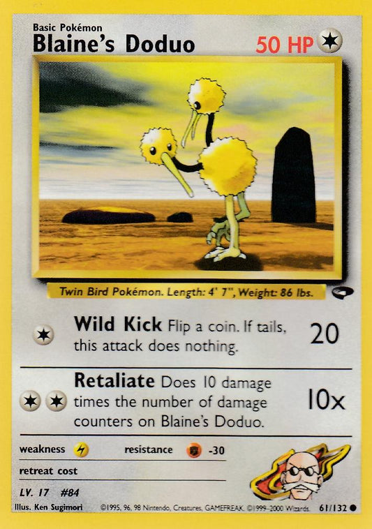 Blaine's Doduo 61/132 Gym Challenge Set Common