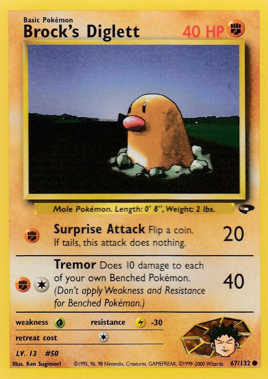 Brock's Diglett 67/132 Gym Challenge Set Common