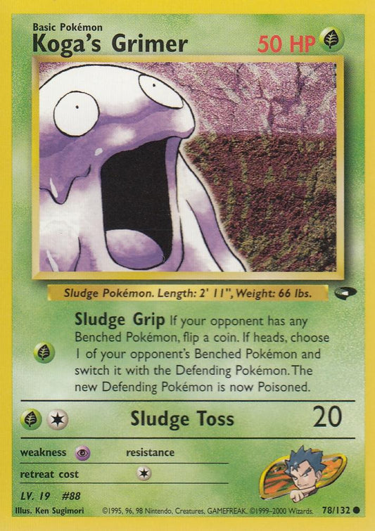 Koga's Grimer 78/132 Gym Challenge Set Common