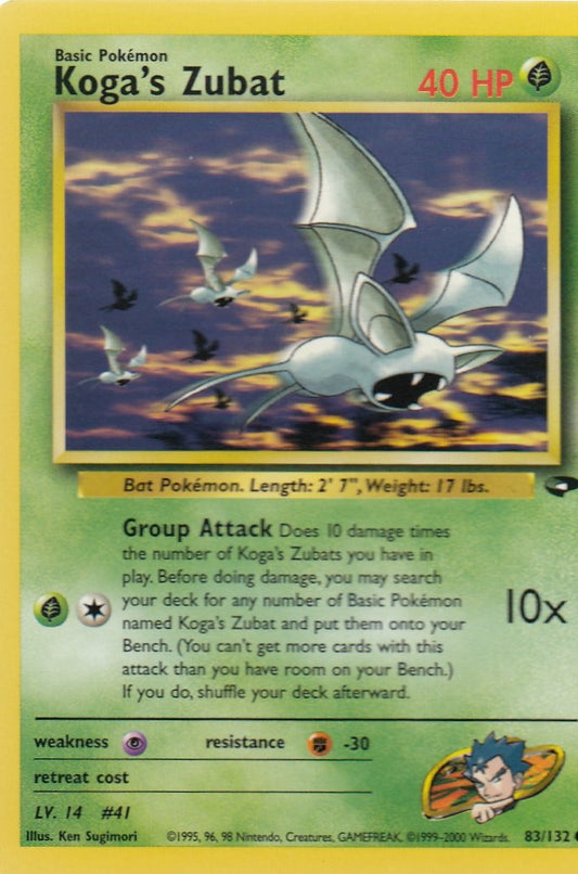 Koga's Zubat 83/132 Gym Challenge Set Common