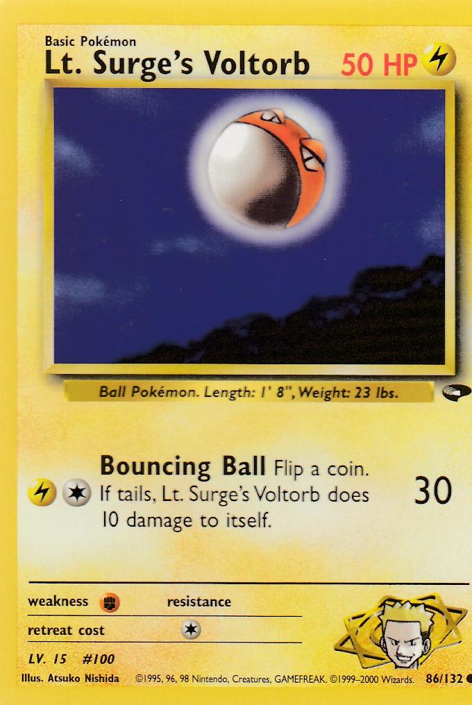 Lt. Surge's Voltorb 86/132 Gym Challenge Set Common
