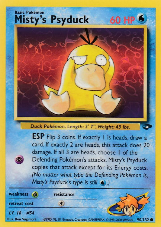 Misty's Psyduck 90/132 Gym Challenge Set Common