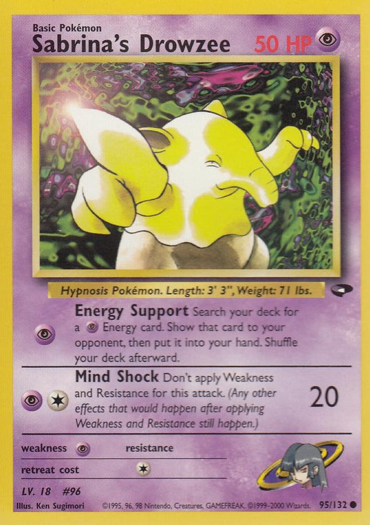 Sabrina's Drowzee 95/132 Gym Challenge Set Common