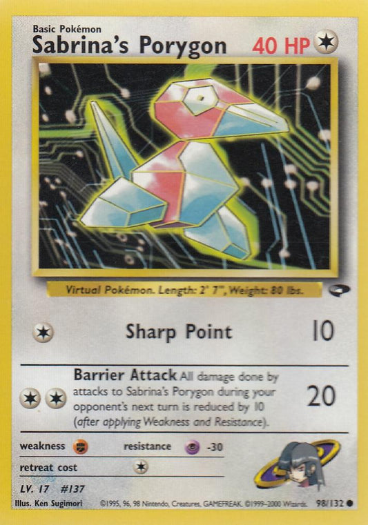 Sabrina's Porygon 98/132 Gym Challenge Set Common