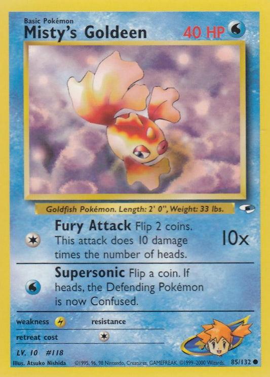 Misty's Goldeen 85/132 Gym Heroes Set Common