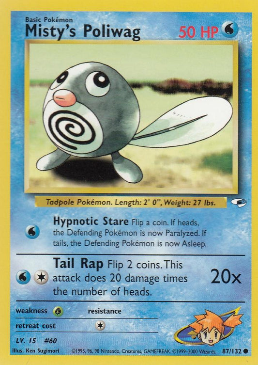 Misty's Poliwag 87/132 Gym Heroes Set Common