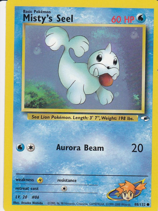 Misty's Seel 88/132 Gym Heroes Set Common