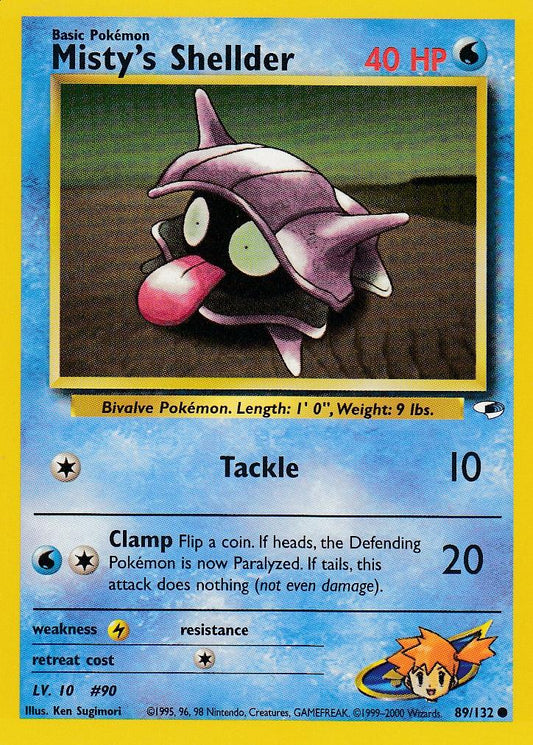 Misty's Shellder 89/132 Gym Heroes Set Common