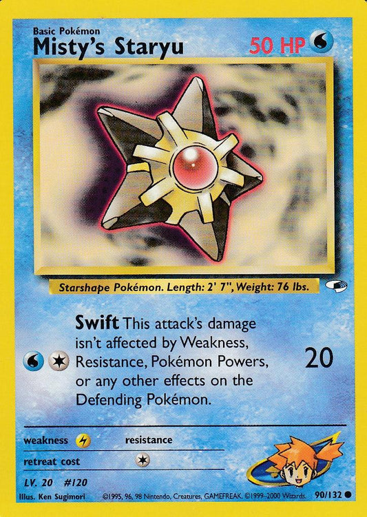 Misty's Staryu 90/132 Gym Heroes Set Common