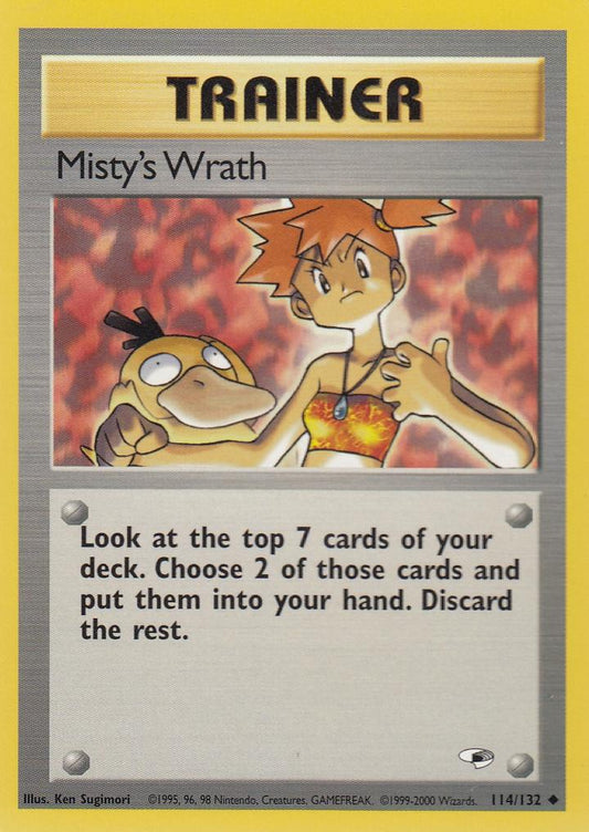 Misty's Wrath 114/132 Gym Heroes Set Uncommon