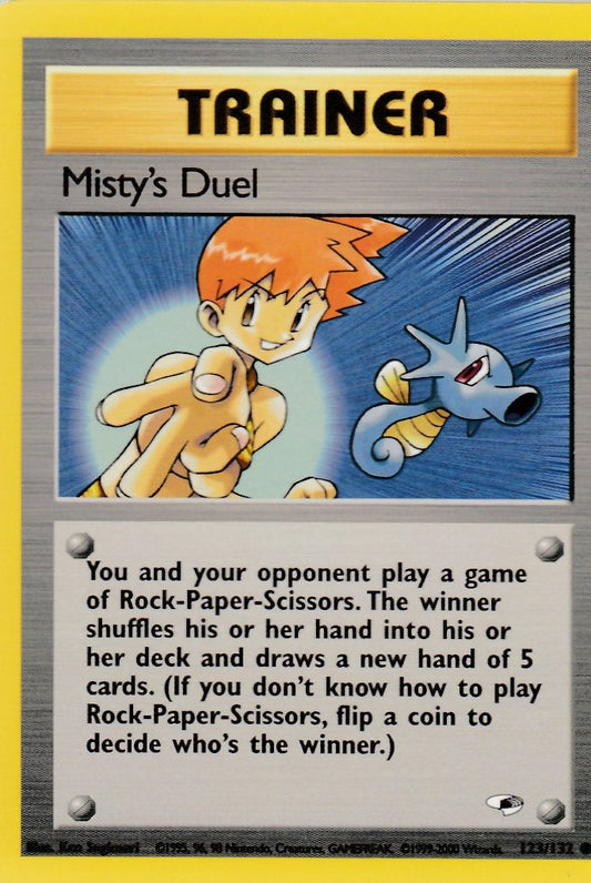 Misty's Duel 123/132 Gym Heroes Set Common