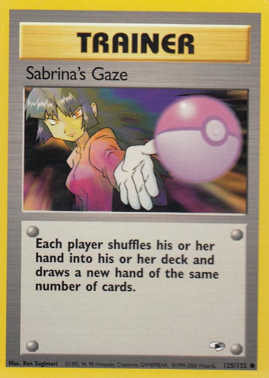 Sabrina's Gaze 125/132 Gym Heroes Set Common