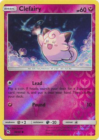 Clefairy 38 / 68 Reverse Holo