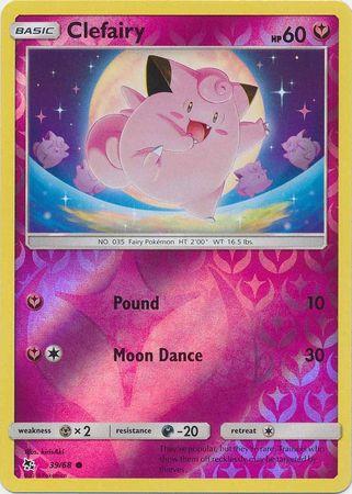 Clefairy 39 / 68 Reverse Holo