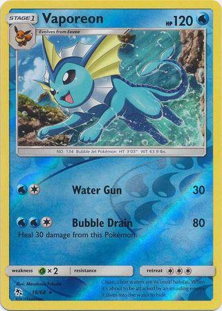 Vaporeon 18 / 68 Reverse Holo