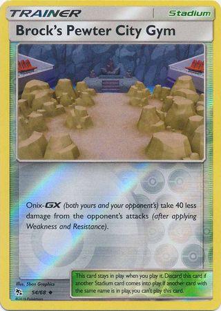 Brock's Pewter City Gym 54 / 68 Reverse Holo