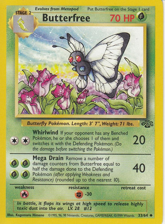 Butterfree 33/64 Jungle Set Unlimited Uncommon