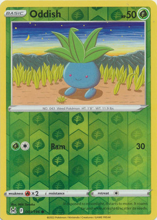 Oddish 001/196 Reverse Holo Lost Origin