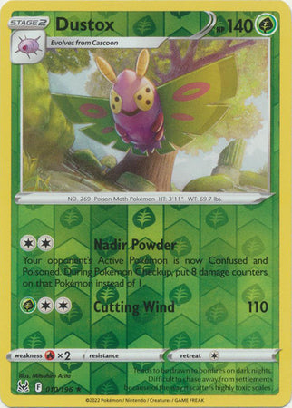 Dustox 010/196 Reverse Holo Lost Origin