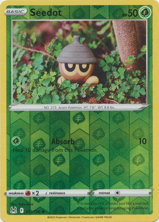 Seedot 011/196 Reverse Holo Lost Origin