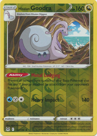 Hisuian Goodra 134/196 Reverse Holo Lost Origin