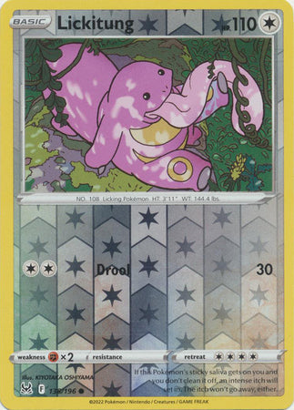 Lickitung 138/196 Reverse Holo Lost Origin