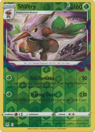 Shiftry 013/196 Reverse Holo Lost Origin