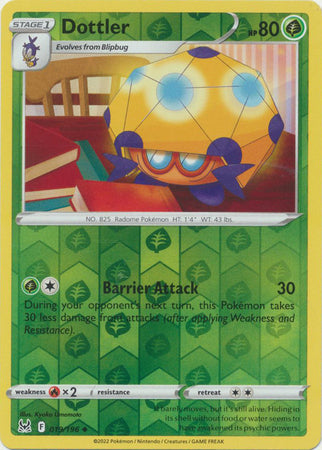 Dottler 019/196 Reverse Holo Lost Origin