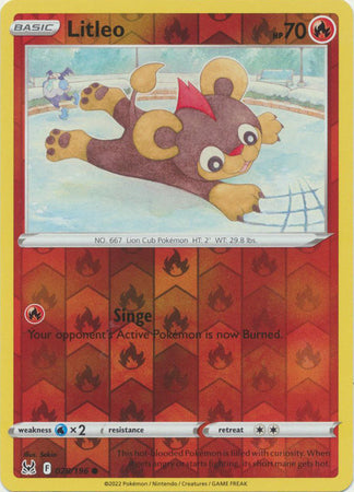 Litleo 028/196 Reverse Holo Lost Origin