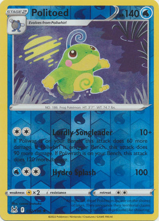 Politoed 032/196 Reverse Holo Lost Origin