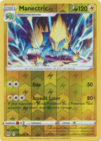 Manectric 055/196 Reverse Holo Lost Origin