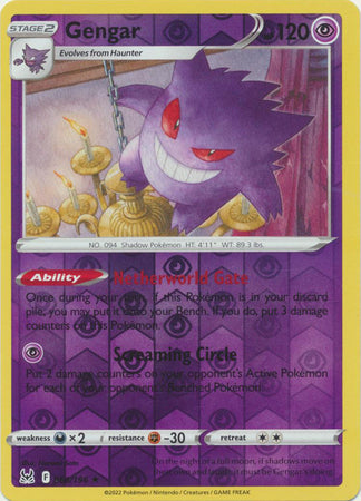 Gengar 066/196 Reverse Holo Lost Origin