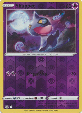 Shuppet 072/196 Reverse Holo Lost Origin