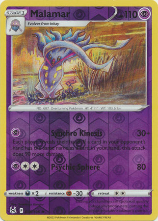 Malamar 078/196 Reverse Holo Lost Origin
