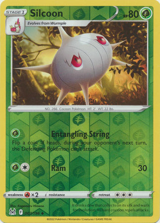 Silcoon 007/196 Reverse Holo Lost Origin