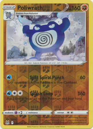 Poliwrath 085/196 Reverse Holo Lost Origin