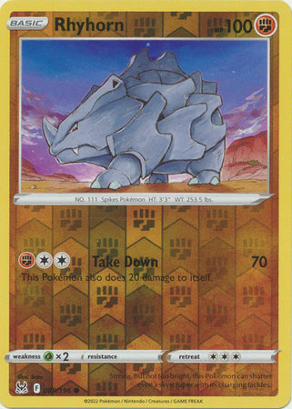 Rhyhorn 089/196 Reverse Holo Lost Origin
