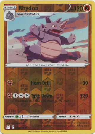 Rhydon 090/196 Reverse Holo Lost Origin