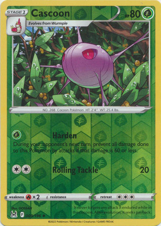 Cascoon 009/196 Reverse Holo Lost Origin