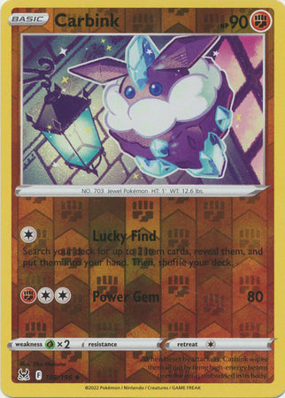 Carbink 108/196 Reverse Holo Lost Origin