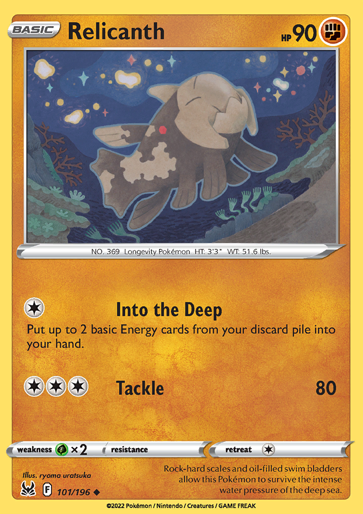 Relicanth 101/196 Lost Origin