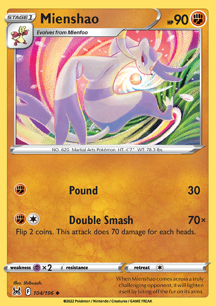 Mienshao 104/196 Lost Origin