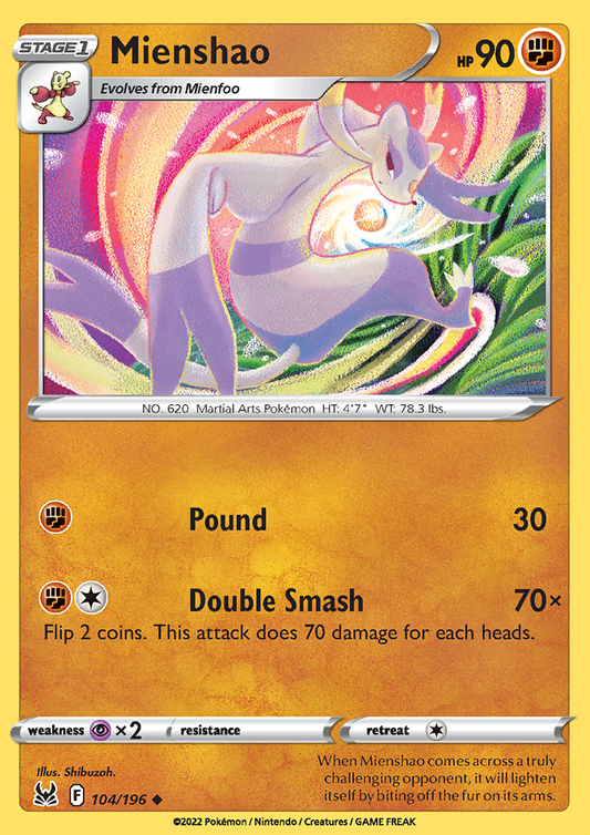 Mienshao 104/196 Lost Origin