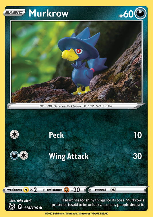 Murkrow 114/196 Lost Origin