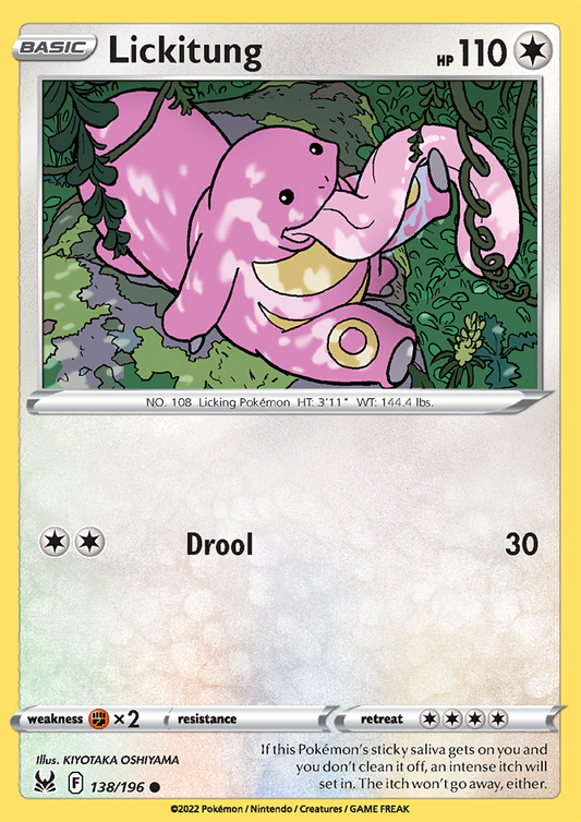 Lickitung 138/196 Lost Origin