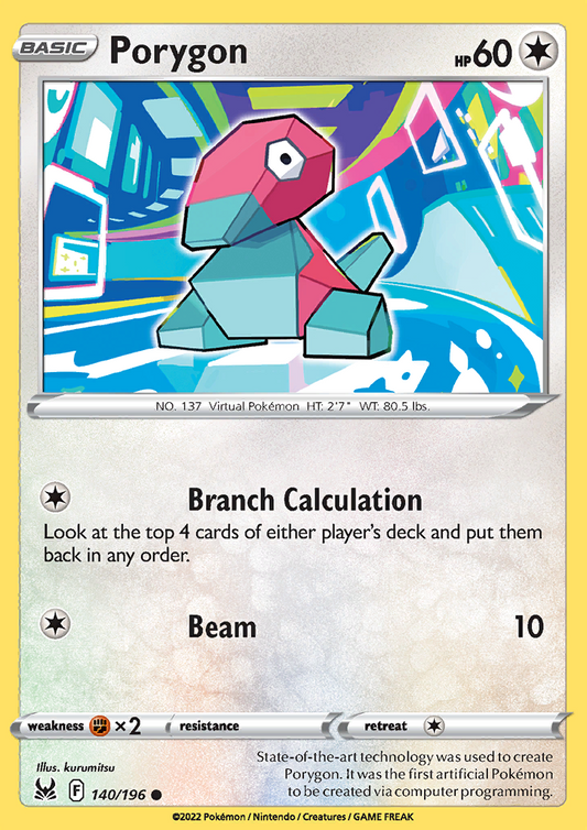 Porygon 140/196 Lost Origin