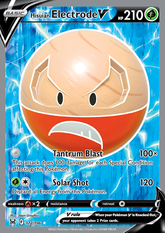 Hisuian Electrode V (Full Art) 172/196 Lost Origin