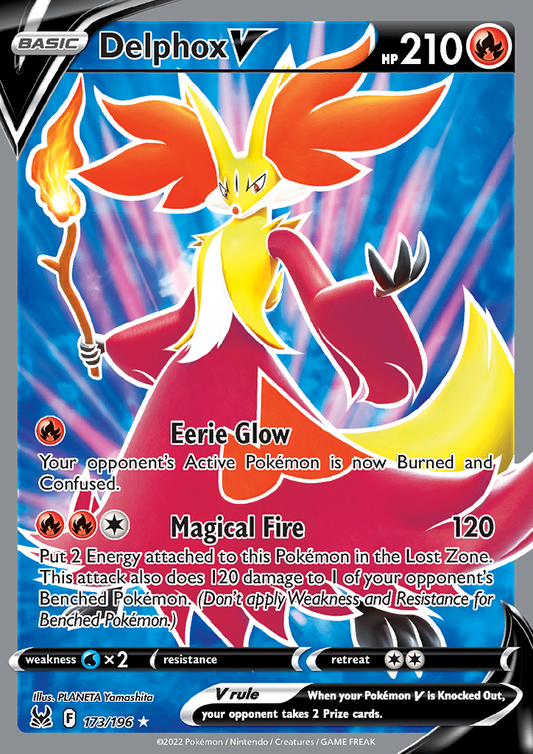 Delphox V (Full Art) 173/196 Lost Origin
