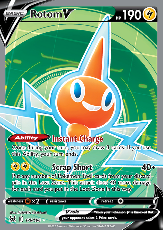 Rotom V (Full Art) 176/196 Lost Origin