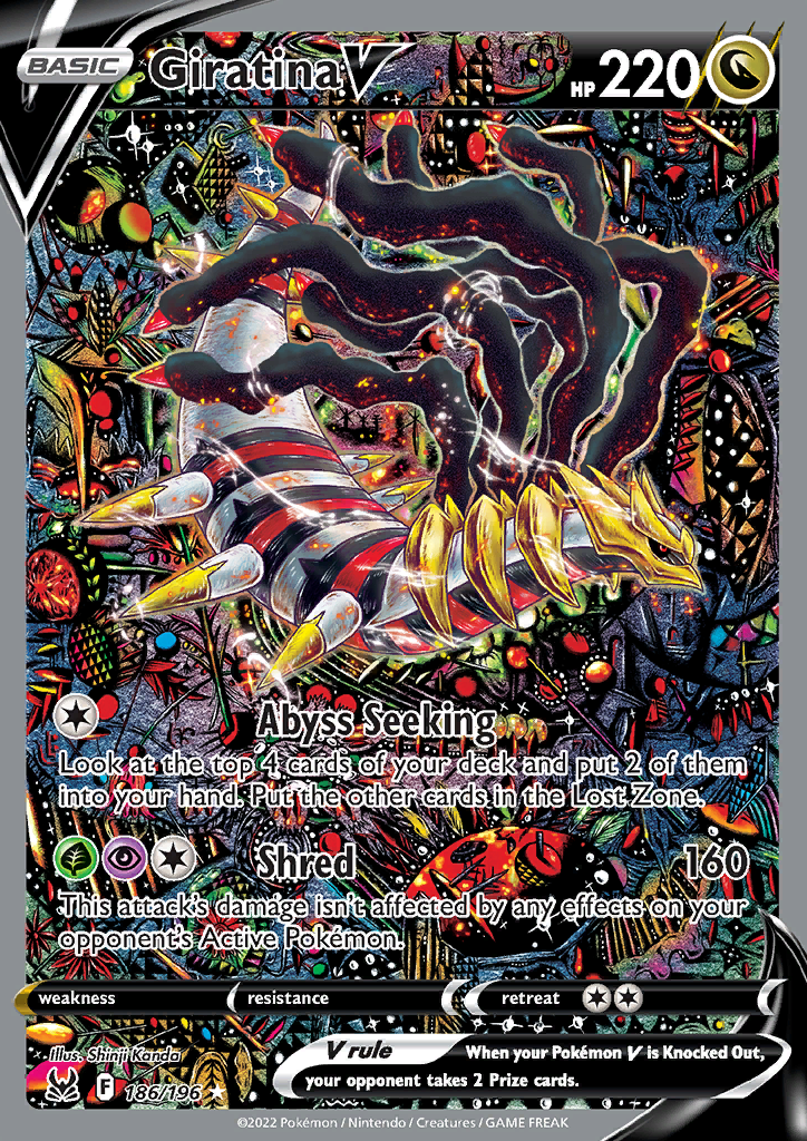 Giratina V (Alternate Full Art) 186/196 Lost Origin
